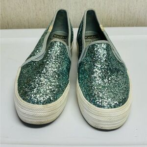Kate Spade for Aqua Sparkle Slip-On Sneakers Size 7